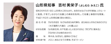 山形県知事・吉村美栄子】第3回「子育て中に考えていた思いを形に。県民総ぐるみで子育て応援団！」 