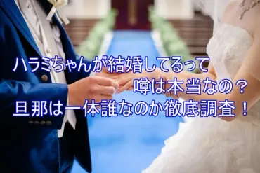 ハラミちゃんが結婚してる？相手はけいちゃん？結婚式はいくらだった？ 