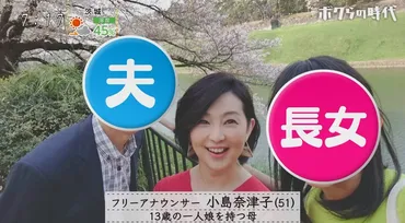 小島奈津子さんと大野貢さんの結婚って、実は…！？二人の馴れ初めから娘さんについて徹底解説!!