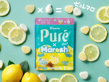 大人気商品「ピュレグミ」と「マロッシュ」、夢のコラボレーションが実現！ カンロ 「ピュレグミ×マロッシュ レモン」新発売 