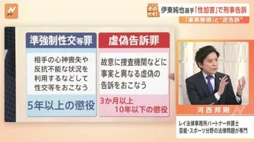 サッカー日本代表に衝撃、伊東純也選手「性加害」で刑事告訴、「事実無根」と゛逆告訴゛【Nスタ解説】 