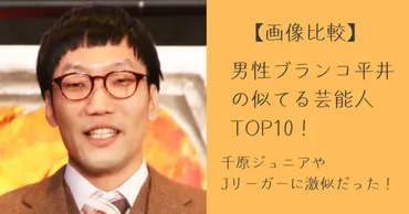 画像比較】男性ブランコ平井の似てる芸能人TOP10！千原ジュニアやJリーガーに激似だった！ 