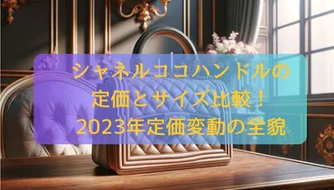 シャネルココハンドルの定価とサイズ比較！2023年定価変動の全貌