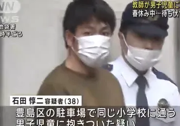 石田惇二容疑者、わいせつ行為で逮捕！小学校教諭の衝撃事件、何が起きた？真相とは！？