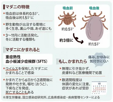 人生１００年クラブ：命に関わる感染症に 山林や草地、マダニ注意 