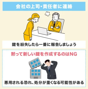 会社の鍵を紛失したときにやることとは？クビや弁償は必要なのか