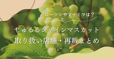 じゅるるシャインマスカット売ってる場所！再販はある?定価・口コミ 