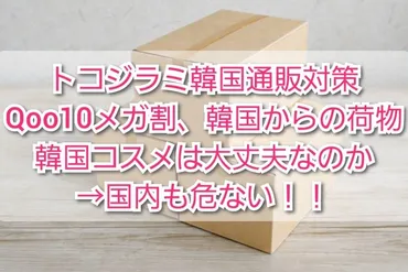 トコジラミ韓国通販ダンボール対策！Qoo10メガ割の韓国からの荷物、韓国コスメは大丈夫？ 