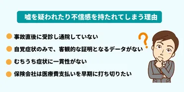 むちうちって嘘？交通事故後の診断で注意すべきことむちうちを疑われないための対策とは！？