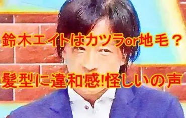 鈴木エイトはかつらor地毛?髪型が変で怪しい胡散臭いとの声?!