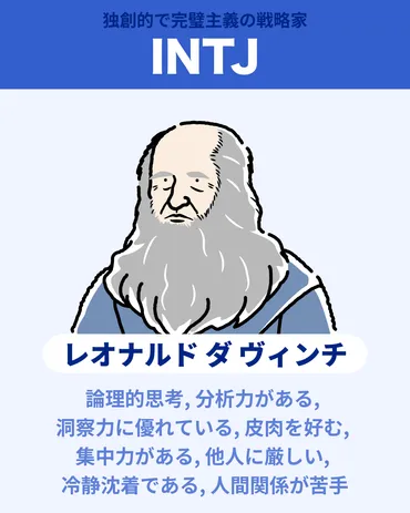 INTJ型ってどんな性格？強み弱み､適職､恋愛､あるあるなどの特徴も完全網羅