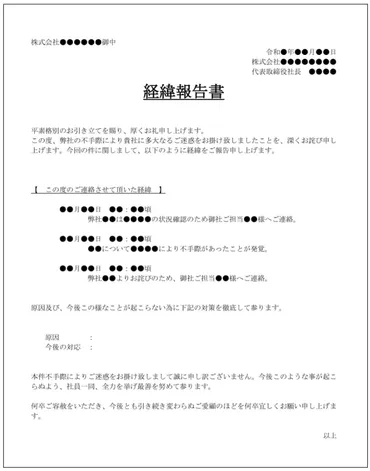 テンプレート有】経緯報告書の書き方や社内・社外向けのポイント