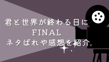 劇場版「君と世界が終わる日に FINAL 」ネタばれ・感想を紹介 