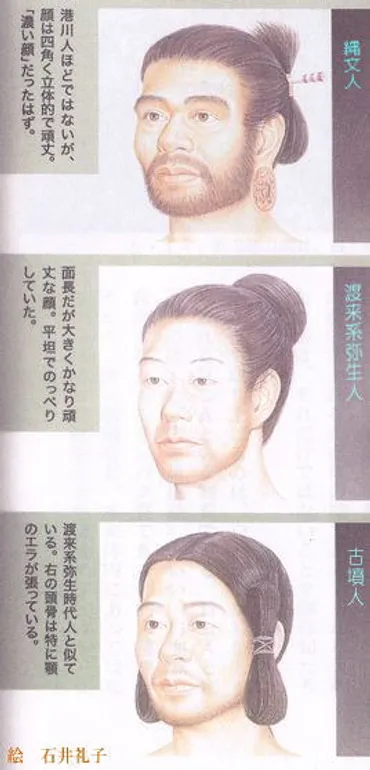 縄文人と弥生人の顔 : ひもろぎ逍遥