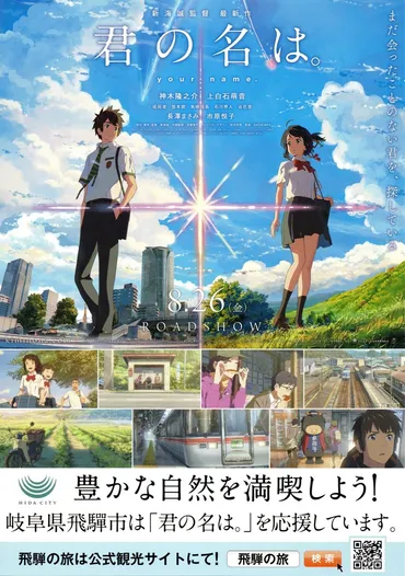 ｱﾆﾒ映画「君の名は。」 その1【聖地巡礼 飛騨市編！！】 