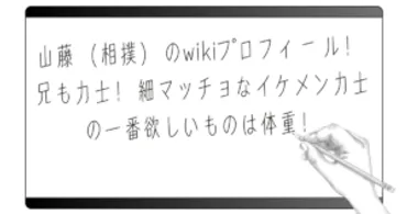 山藤（相撲）のwikiプロフィール！兄も力士！細マッチョなイケメン力士の一番欲しいものは体重！