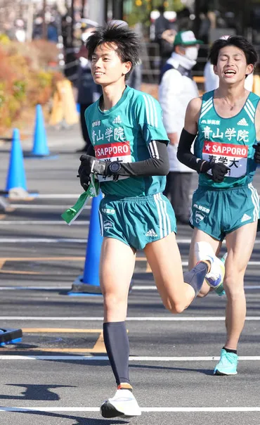 箱根駅伝】青学大５区１年若林宏樹快走で往路Ｖ、上り坂ギア上げ ...