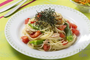 ツナと夏野菜の冷製パスタ