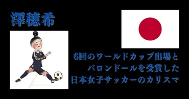 澤穂希】6回のワールドカップ出場とバロンドールを受賞した日本 ...