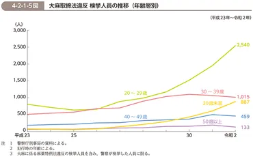 少年の大麻取締法違反事件が増えています！ 