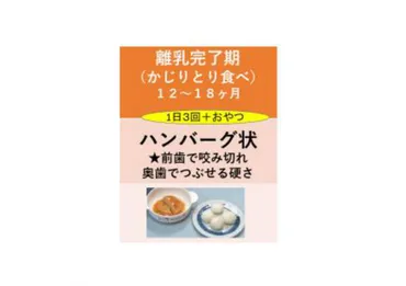 離乳食完了期（12～18か月頃）