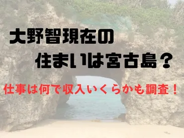 大野智現在の収入いくら？仕事は何で住まいは宮古島かも調査！