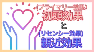 初頭効果と親近(終末)効果の活用法とは？LPやマーケティングに使える事例紹介 