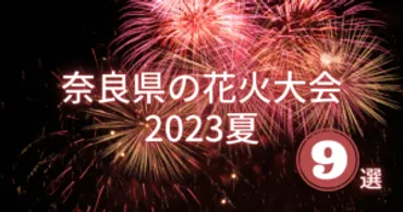 【特集】2023年夏 奈良県の花火大会9選！ 