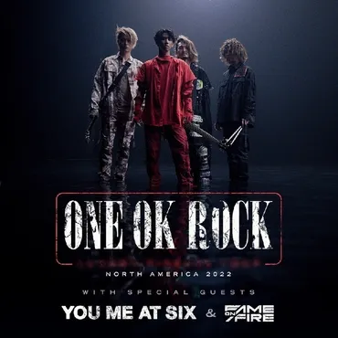 ONE OK ROCK、9月より約3年ぶりの北米ツアー開催 (2022/06/21)  邦楽ニュース