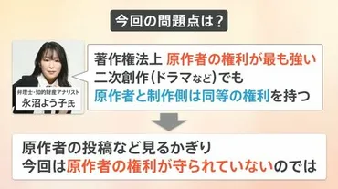 セクシー田中さん」原作者の芦原妃名子さんが死去 ゛原作者の権利゛とは【Nスタ解説】 