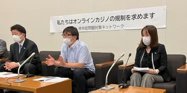 100円から始めた賭金が60万円に」オンラインカジノ規制、依存症当事者や支援者が要望 