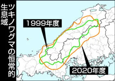 クマ、保護から管理へ 西中国３県素案、頭数増え被害防ぐ 