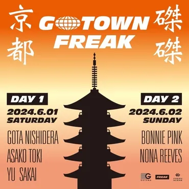 京都育ちのNONA REEVES・西寺郷太プロデュース『GOTOWN FREAK 京都磔磔 2024』6月に2DAYS開催決定 出演者も発表に 