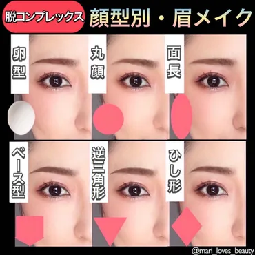 顔型別・眉メイクの決定版！輪郭のコンプレックスが目立たなくなる眉とは？ 