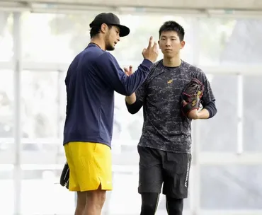 ダルビッシュ、戸郷と汗流す ＷＢＣ宮崎キャンプ 