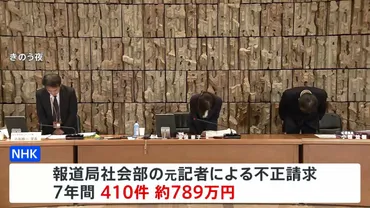 NHK報道局の元記者 経費の不正請求は410件約789万円と認定 