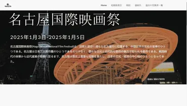 架空の「名古屋国際映画祭」作り込まれたサイトで怖い…無断掲載のシネマスコーレ困惑：中日新聞Web