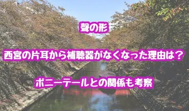 聲の形/西宮の片耳から補聴器がなくなった理由は？ポニーテールとの関係も考察 