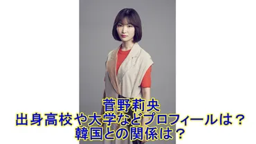 菅野莉央は結婚・妊娠してる？韓国との関係や出身高校・大学などプロフィールは？