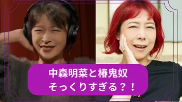 中森明菜と椿鬼奴が似てる？そっくりすぎる顔や声を比較画像で徹底検証！ 