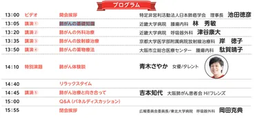 セミナーのご案内】5月27日（土）日本肺癌学会主催：肺がん医療・疾患啓発のための市民公開講座開催 