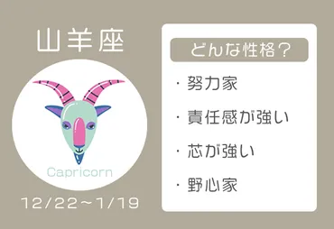 山羊座(やぎ座)ってどんな人？性格や特徴を徹底解説！(占い？)山羊座の性格と相性、恋愛傾向を徹底分析