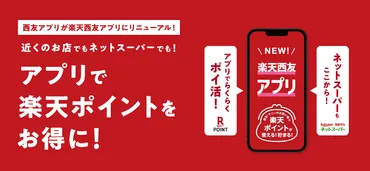 楽天西友アプリとは？使い方や登録方法、メリット、お得なキャンペーンなどを紹介 