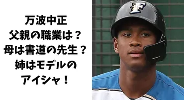 万波中正の父親の職業は？母は書道の先生？姉はモデルのアイシャ！ 