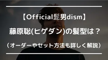 藤原聡の髪型は〇〇でオーダーできる？藤原聡の髪型を徹底解説!!