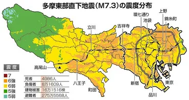 首都直下地震「多摩東部」は30年以内の発生確率7割 東京湾北部地震は対象から外す＜都防災会議＞：東京新聞 TOKYO Web