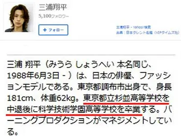 三浦翔平の軌跡！人気俳優の歩みは？イケメン俳優の知られざる過去とは！？