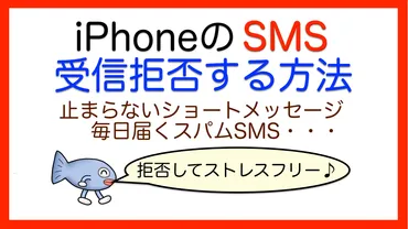 iPhone】ショートメッセージ/SMS/MMSを受信拒否する方法【迷惑スパム撃退】 