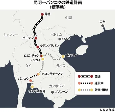 ラオス中国鉄道、メコン物流の将来は 