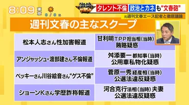 スクープは必要？゛文春砲゛も…「週刊文春」の元エース記者と「週刊誌報道のあり方」を徹底討論！